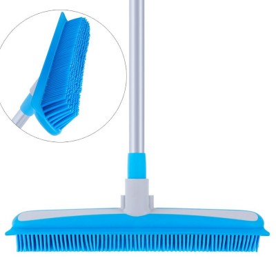 Carpet Brush Soft Bristle Rubber Broom and Squeegee