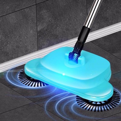 Portable 360 Degree Rotary Hand Push Broom Sweeper